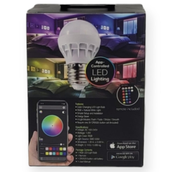 New Color Changing Led Bulb App-Controlled - Picture 3 of 4